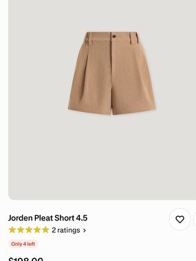 Varley Jorden Pleat Shorts in Tan